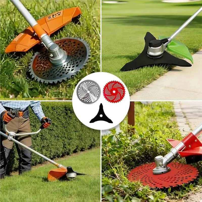 TFORU-Carbide Tip Brush Cutter Blade Kit With 9