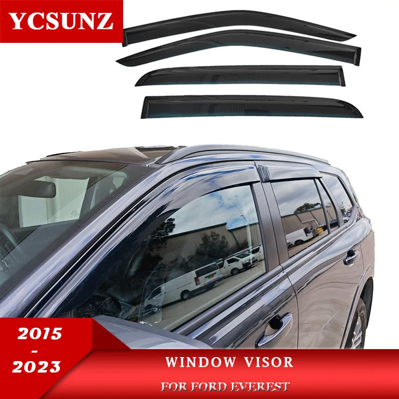 

Side Window Deflectors For Ford Everest 2016 2017 2018 2019 2020 2021 2022 2023 Door Visor Weather Rain Shield Car Accessories