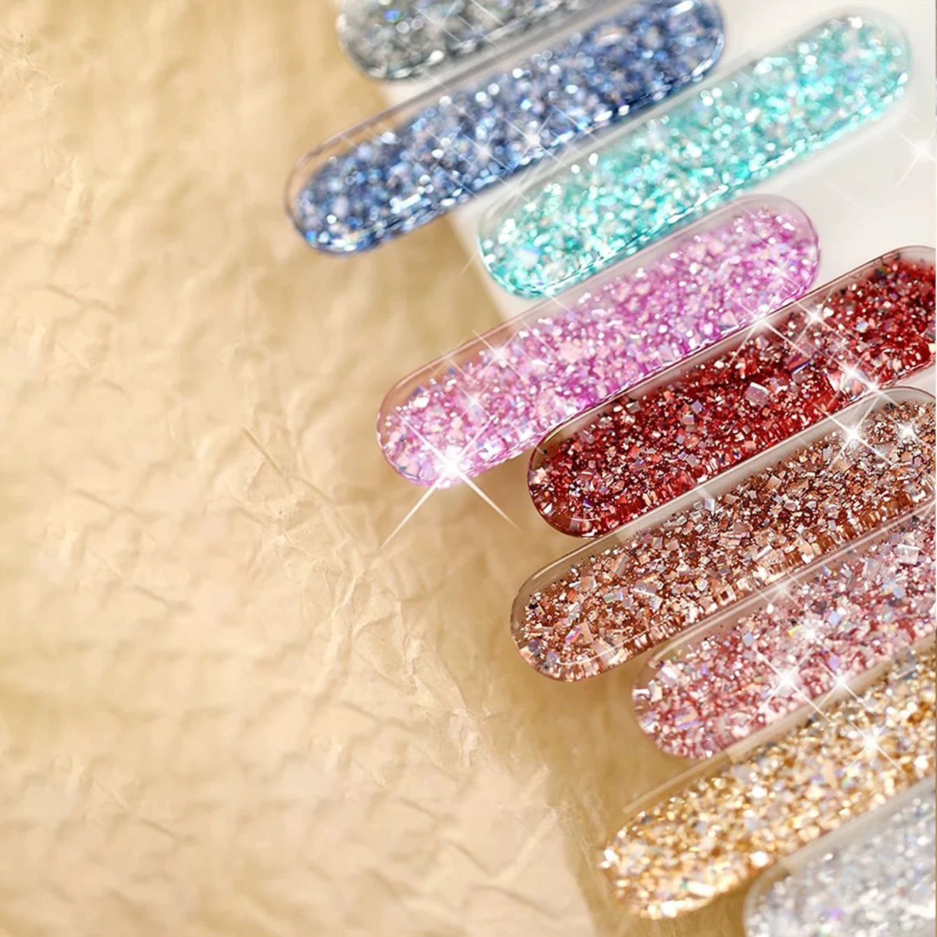 1～9個入り エクスプローシブキューブシリーズ ダイヤモンドジェルネイルポリッシュ 2025年秋冬トレンド クールで輝くグリッタースパンコール ダイヤモンドネイルアート用品