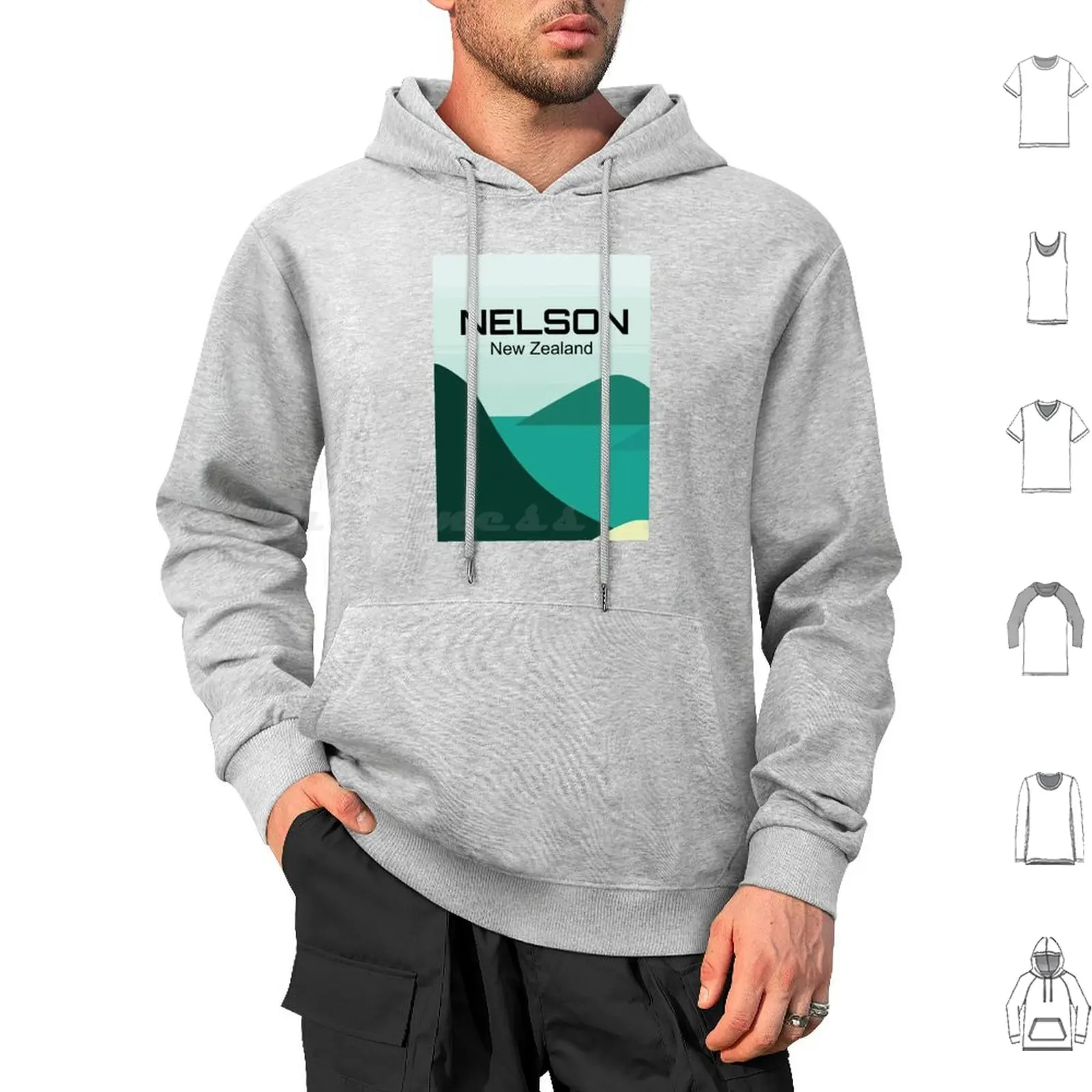 Blue Lake Nelson Lakes National Park Hoodie Cotton Long Sleeve Nelson Nelson Nz…