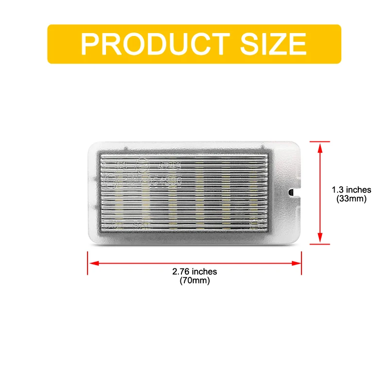 2Pcs White LED Trunk Luggage Compartment Light For Nissan Juke Note Pulsar Qashqai Leaf Renault Grand Scenic Clio Megane