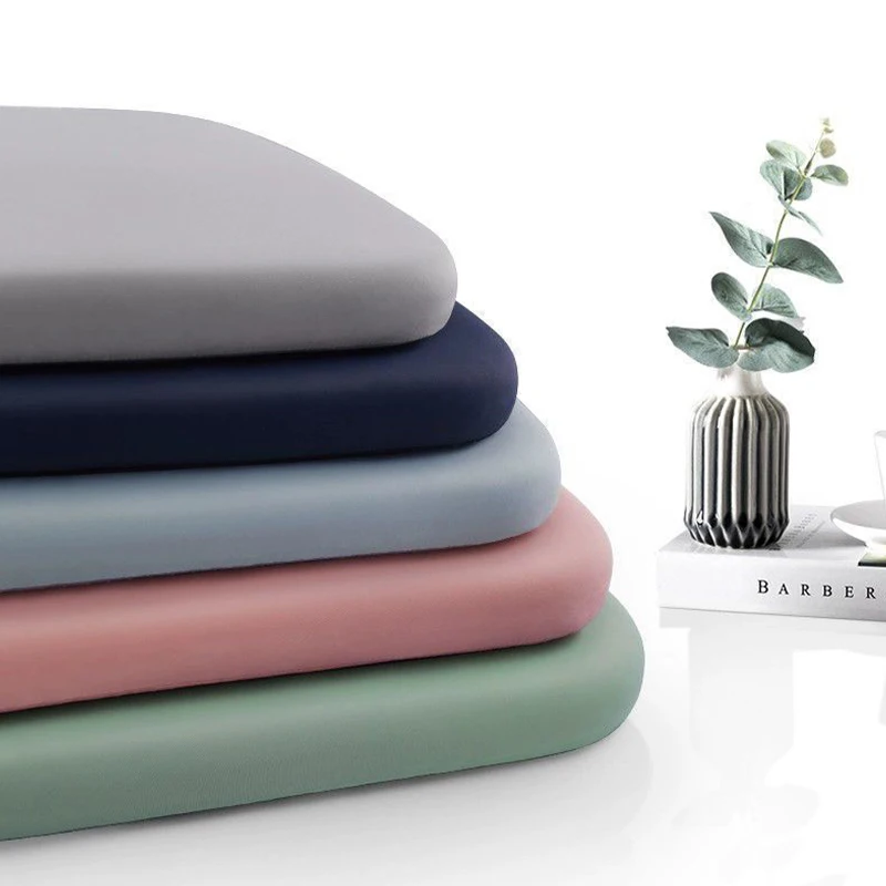 1Pc 40/45cm Thick Ultra Soft Memory Foam Seat Cushion Breathable Office Chair Pad Rebound Waist Support for Comfortable Seating