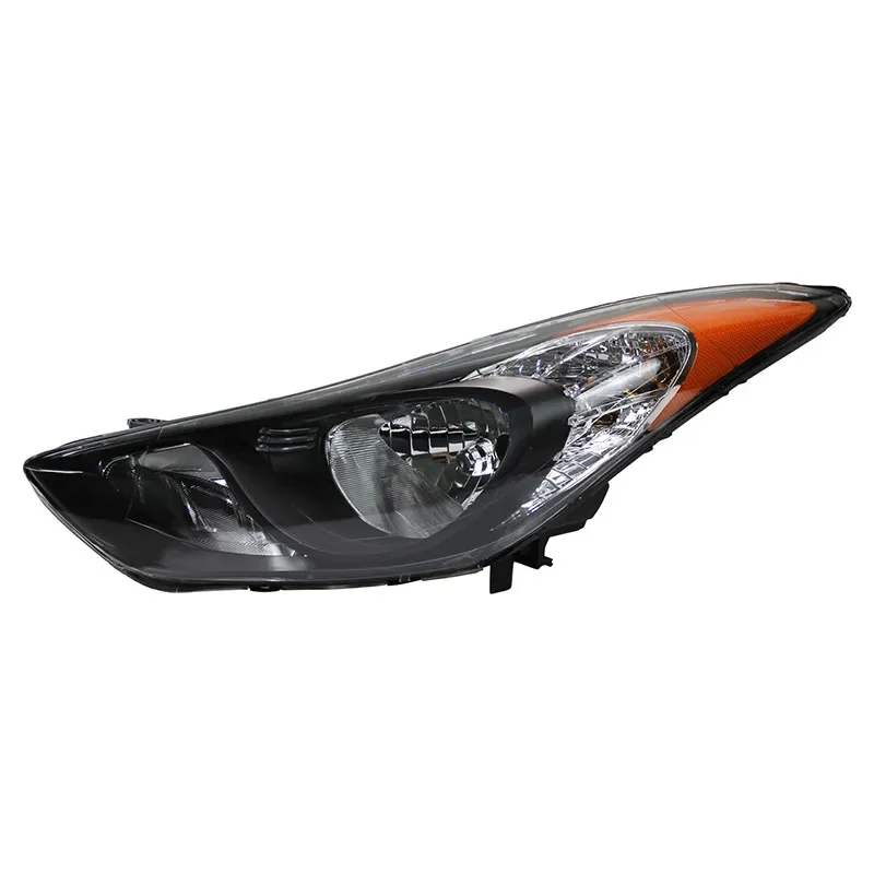 

accesorios para autoHalogen Headlight Lamp Assembly Black Housing for 2011-2013 Hyunda Elantra