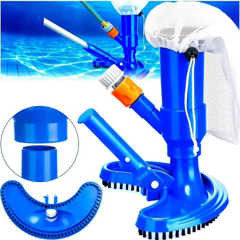 Underwater Vacuum Pool Cleaner Portable Cleaning Tool for Above Ground Inground Swimming Pool Landscape Maintenance Use