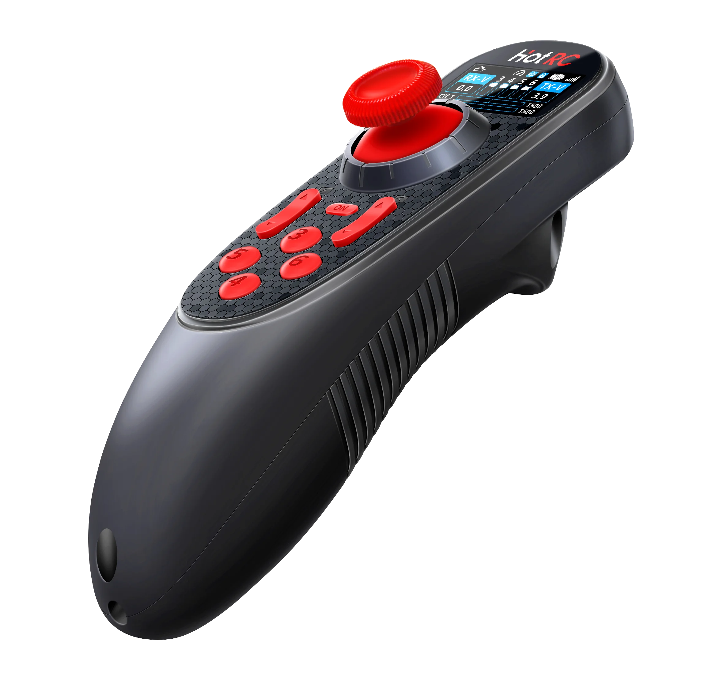 Novo transmissor de sistema de rádio hotrc DS-650 6ch 2.4g, tela colorida, controle remoto, receptor ds600, atualização para modelo de barco rc