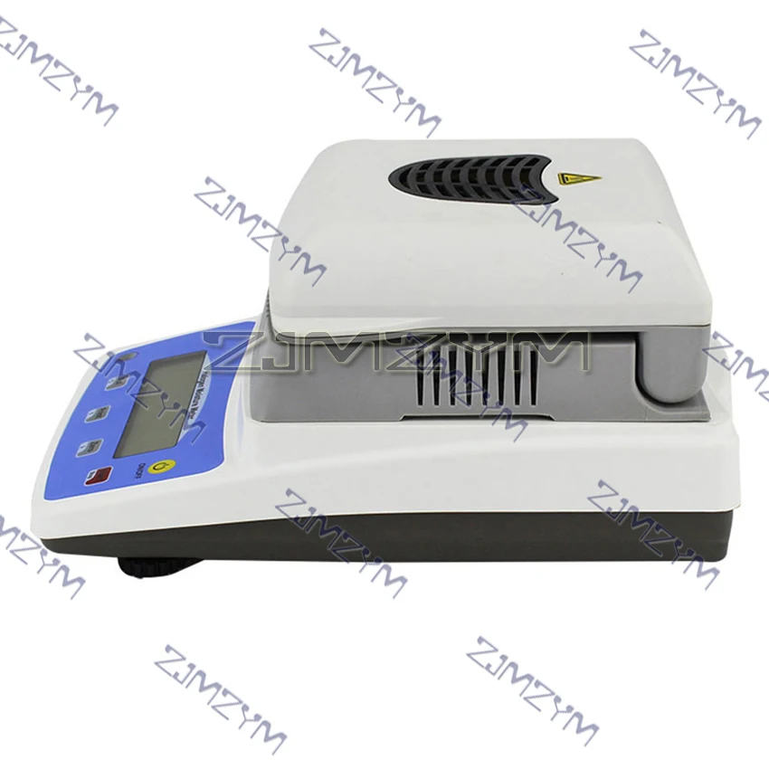 0.005 جرام 120 جرام جهاز اختبار الرطوبة الرقمي التدفئة مقياس الرطوبة الهالوجين مع واجهة RS232