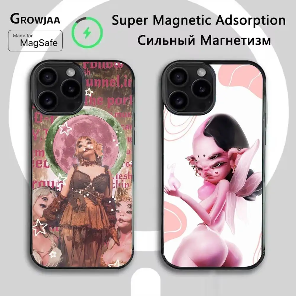 

Чехол для телефона M-Melanie Portals Album для iPhone 16e, 16, 15,14,13,12,11, Plus, Pro, Max, Mini Magsafe с магнитной беспроводной зарядкой