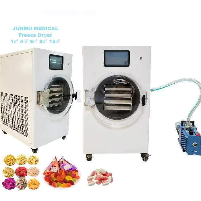 6kg 8kg 10kg 12kg 20kg Per Batch Medium Mini Freeze Dryer Drying Machine With Oil Free Pump