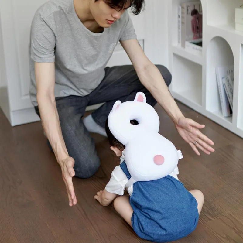Instagram Children's Anti Drop Pillow Cartoon Little Bear Rabbit Head Protection Cushion for Infants and Toddlers