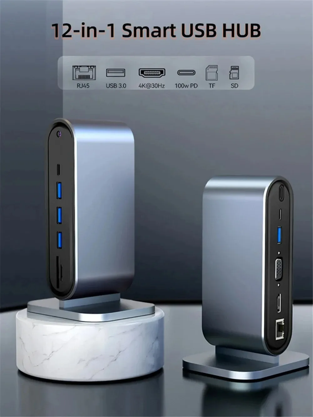 

HUB expansion converter 12 in 1 vertical expansion dock Thunderbolt 3 multi interface laptop adapter expansion dock