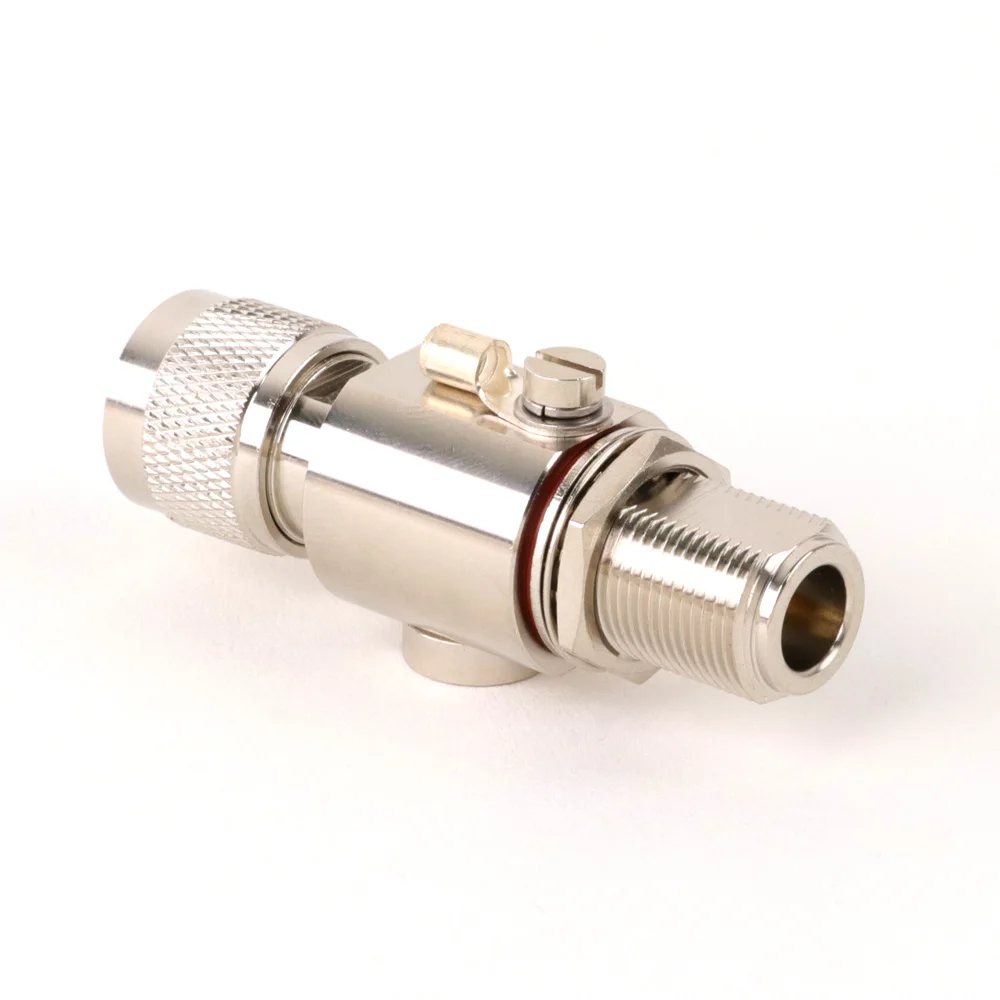 N-type 6GHZ Lightning Arrester N-JK Coaxial Anti-Lightning Antenna Communication RF Coaxial Connector for HAM CB Radio WLAN