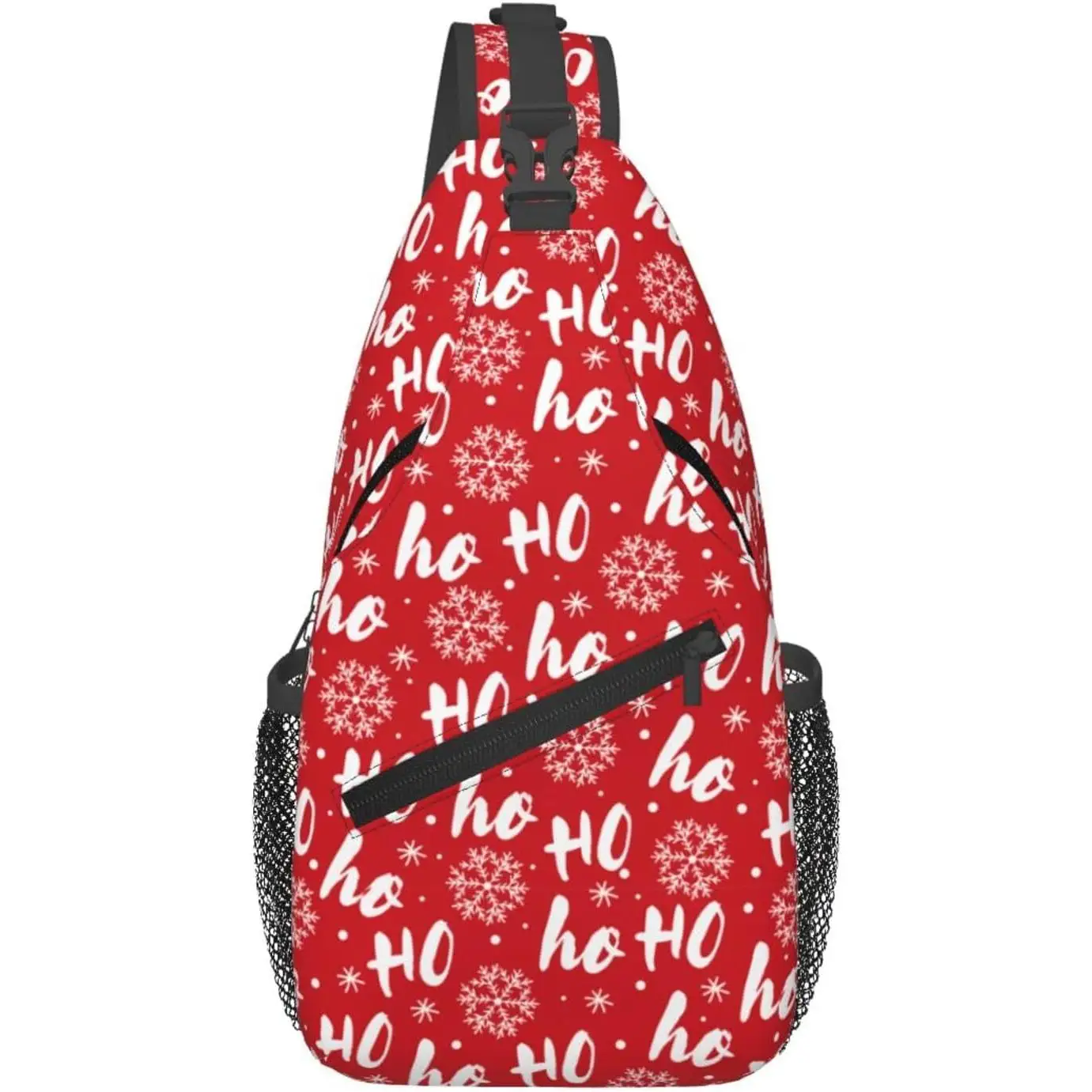 

Рождественская сумка через плечо для женщин и мужчин, регулируемая нагрудная сумка на плечо, рюкзак на слинге, рождественский рюкзак, подарок