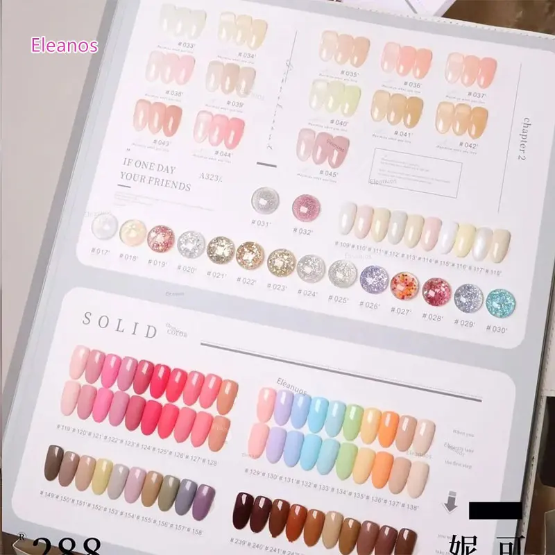 288 couleurs 15ML Soak Off UV LED Kit de Gel pour ongles avec nuancier Salon de Nail Art ensemble de vernis Gel Kit de Gel Kit d'apprentissage de vernis à ongles