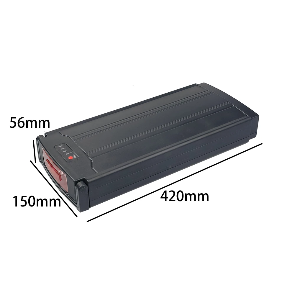 Kemp Starley 24V 36V 48V Rear Rack Battery Box 40 pcs cells for 10S4P 7S5P 13S3P Carrier Electric Bicycle