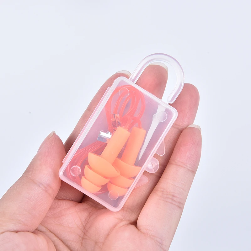 Waterproof Silicone Ear Plugs Sleep Noise Prevention Earplugs Noise Reduction