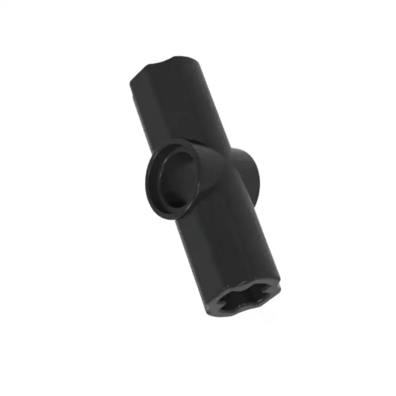 80Pcs Black 2 Hole Cross Axle Connector Building Brick Part 32034 42134 High Precision Block For DIY MOC Building Projects