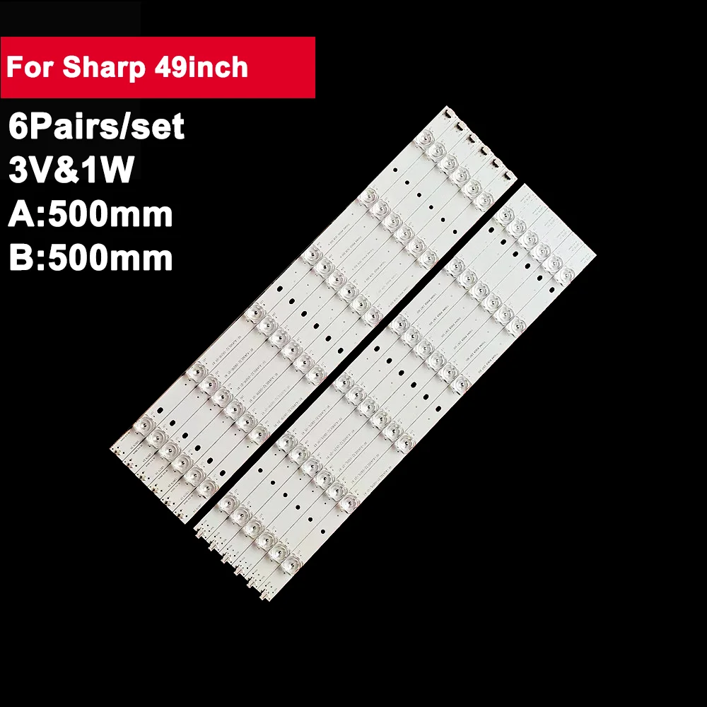 500mm Led Backlight TV For Sharp 49inch RF-AJ490E32-0601L-01 A1 LC-49CFE6031K LC-49CFF5001K LC-49CFE6032E 49CFE5002E 49CFE6032K