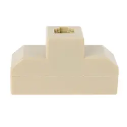 F3KE 4-Way RJ11 Telephone Plug to RJ11 Socket Adapter and Splitter for Landline Phone