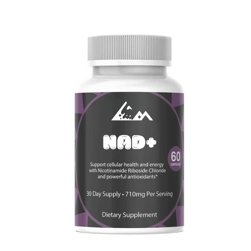 NAD+Enhancement Supplement 710mg - Niacinamide Ribose with Resveratrol and Quercetin, Energy Support, 60 Capsules