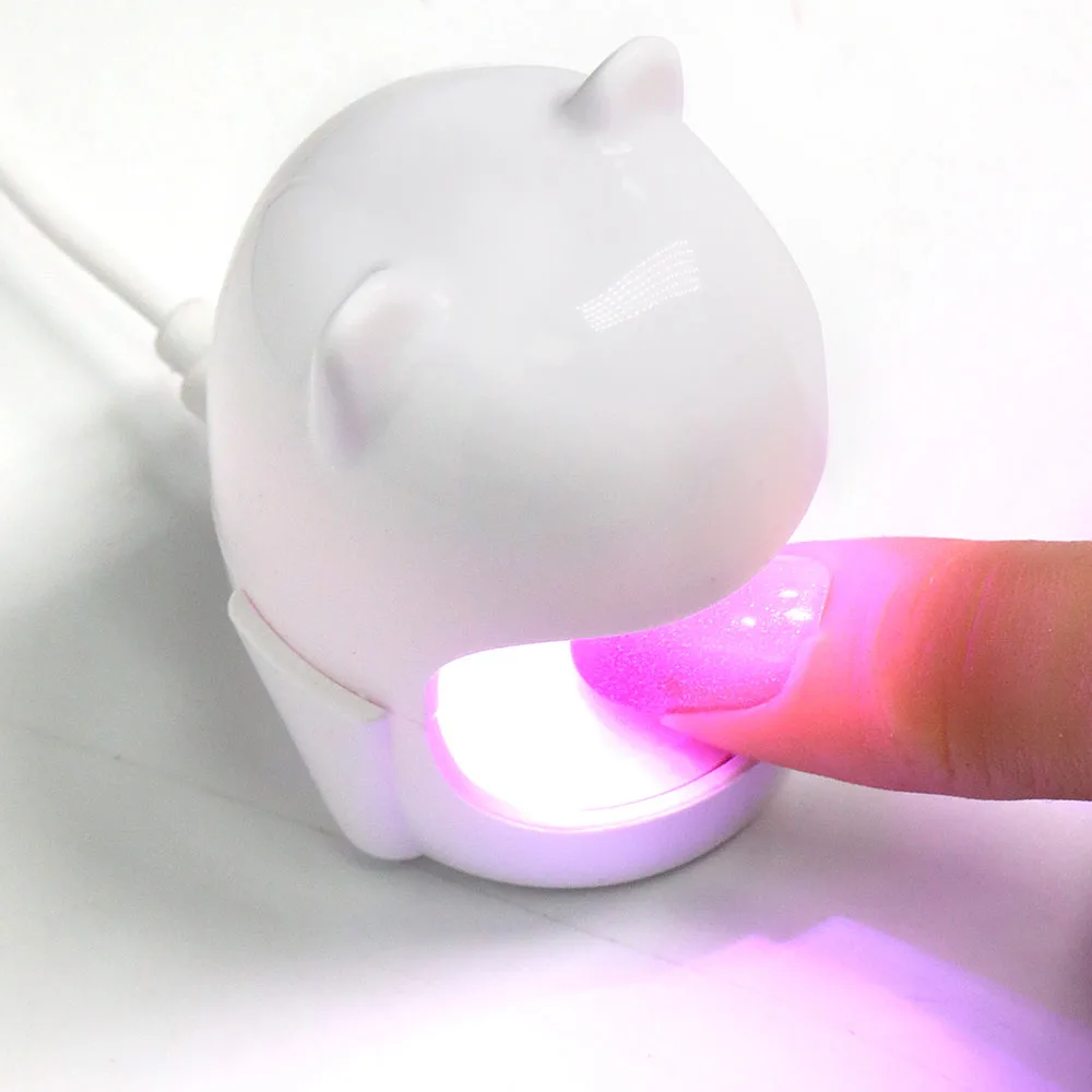 مجفف سريع للأظافر صغير من LINMANDA مع مصباح USB LED بالأشعة فوق البنفسجية ، آلة تصميم بيض مانيكير ، إصبع واحد ، أداة فن الأظافر ، علاج جل مع USB مجاني #4