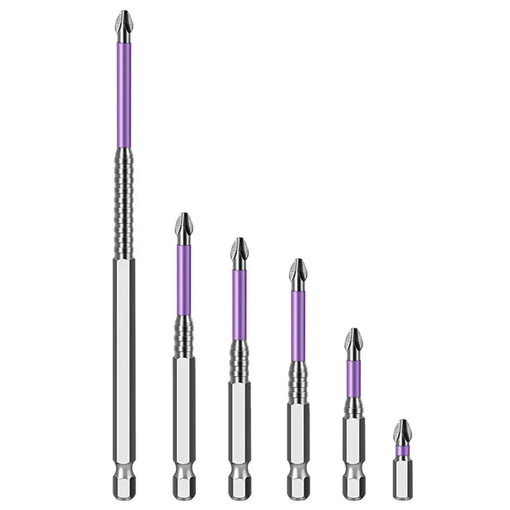 PH2 Magnetic Batch Head Magnetic Cross Screwdriver Enhanced Torque Absorption High Bit Hardness For Steel Plates