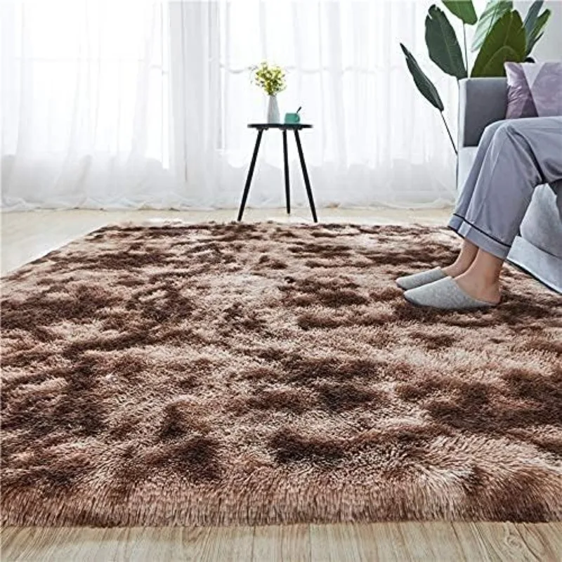 

Rainlin Soft Fluffy Bedroom Rugs Indoor Shaggy Plush 6.6x10 Area Rug College Dorm Living Room Home Decor Floor Carpet