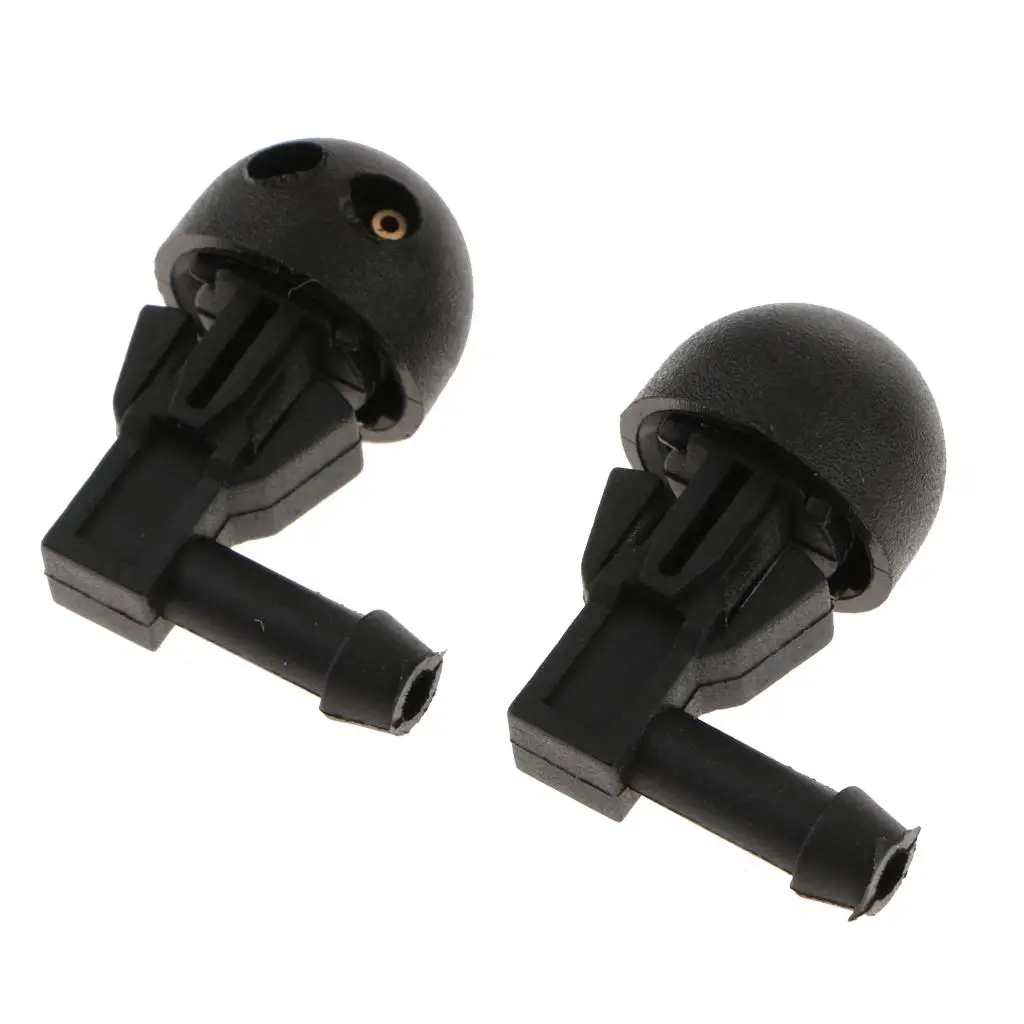 2 Pieces Car Windshield Washer Wiper Water Nozzle Spray for PEUGEOT 206 6438AV 6438E6 6438J2 Round Shaped Adjustable Nozzle