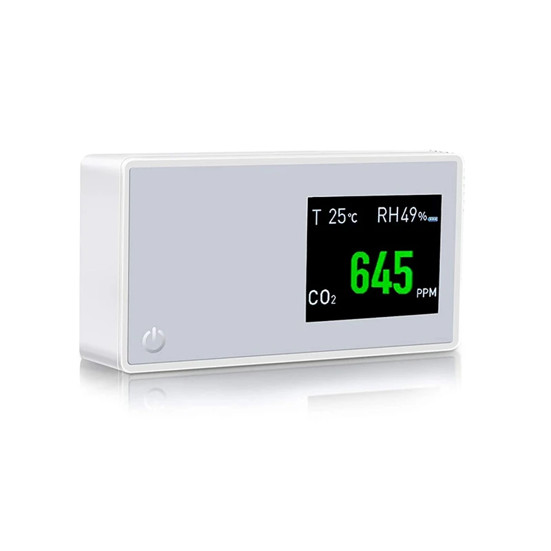 Air Quality Monitor For CO2 Detector, Carbon Dioxide 400-5000 Ppm, Air Quality Tester For Room And Office