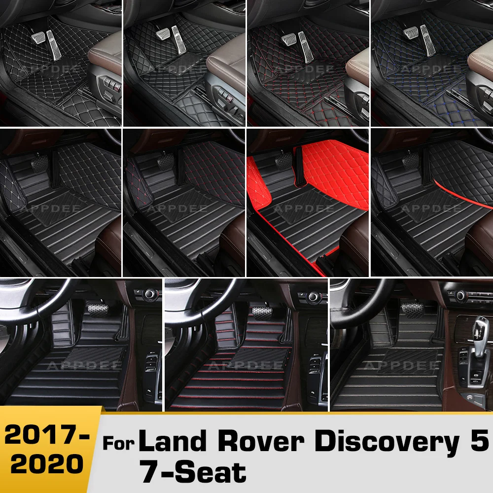 

Car floor mats For Land Rover Discovery 5(SEVEN SEAT) 2017-2020 18 19 Custom auto foot Pads carpet cover Interior Accessori