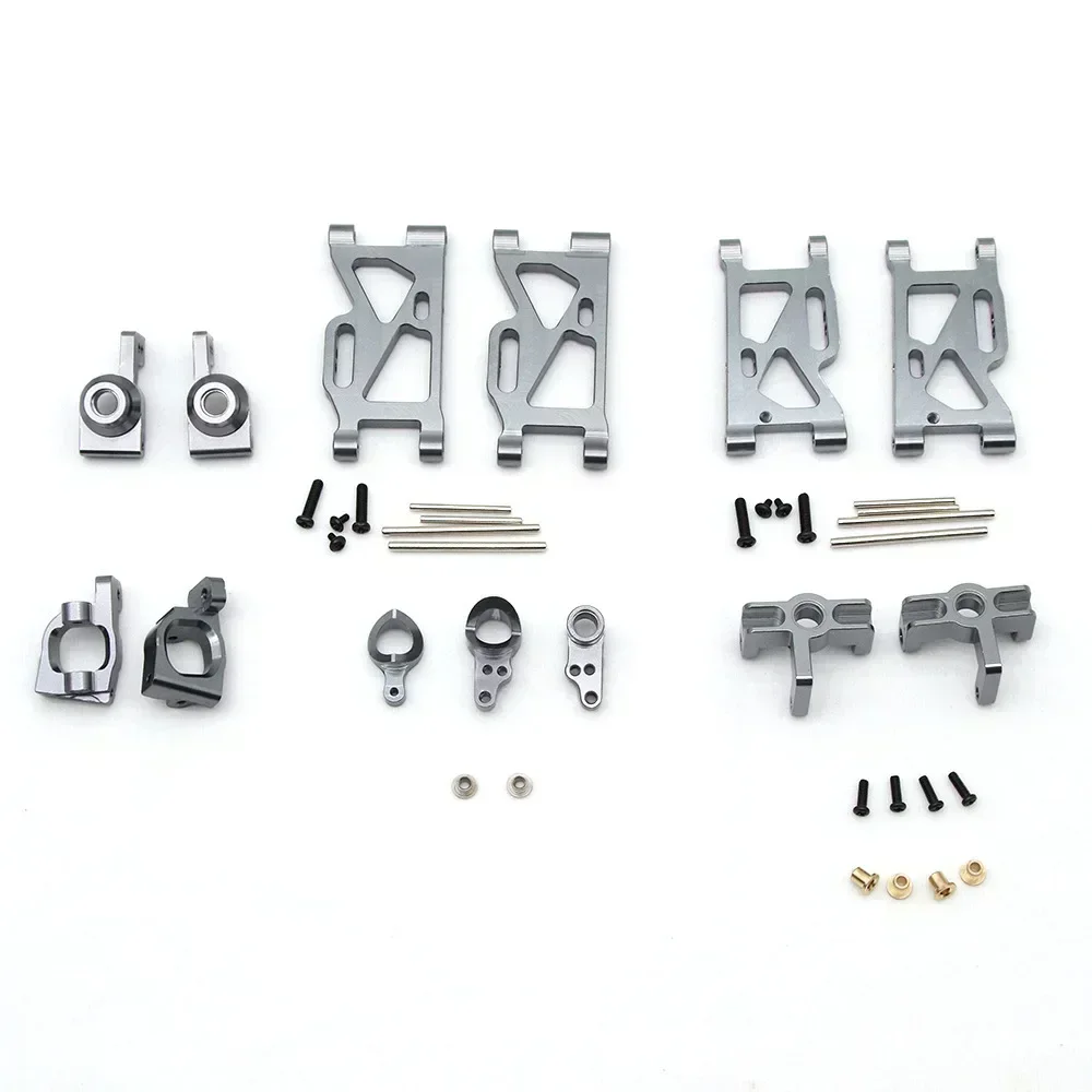 WLtoys 124018 124019 144001 RC قطع غيار السيارات المعدنية الجبهة سوينغ الذراع الخلفي سوينغ الذراع الأمامي كأس التوجيه C مقعد العجلة الخلفية