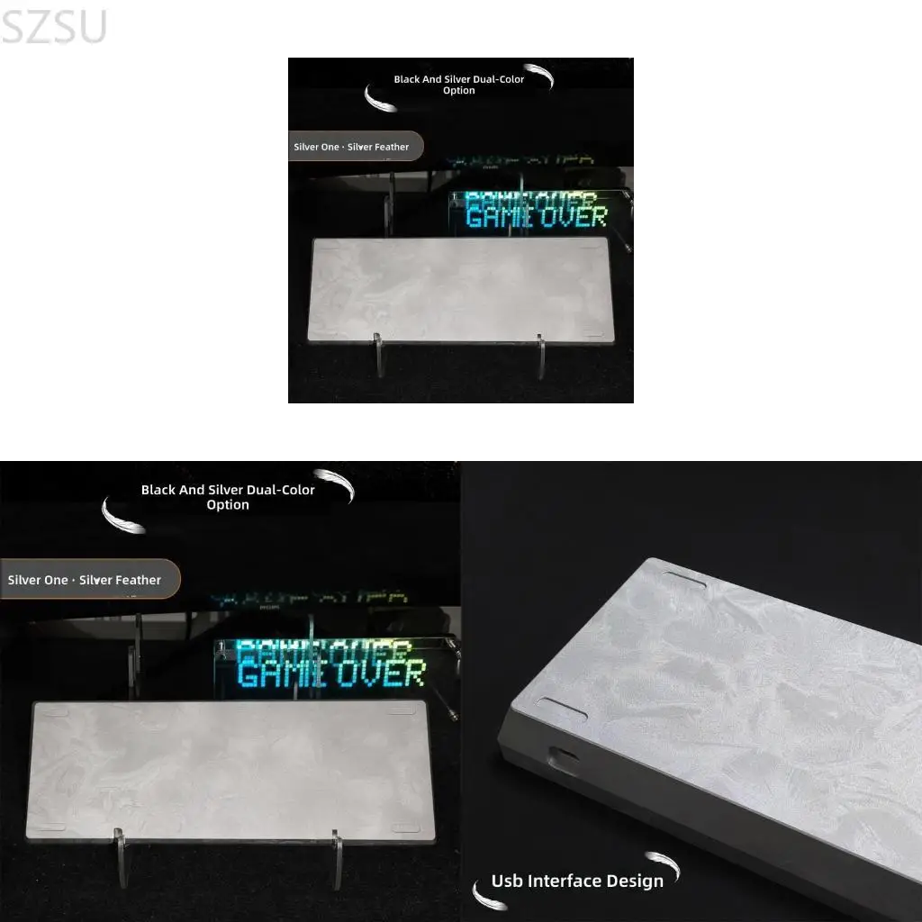 SZSU Aluminum Keyboard Case With Texture For GH60 Customizable Keypad Cover