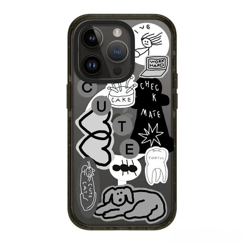 

MagSafe Acrylic Cat Dog Phone Case Cover for iPhone 11 12 13 14 15 Pro Max Case for iPhone 15 ProMax