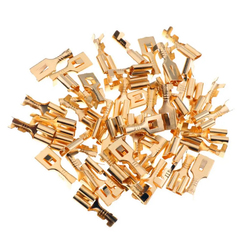 30A-80A Relay Base Bracket 5 Pin Socket with 50 Terminals 6.3mm Kit 10 Set.