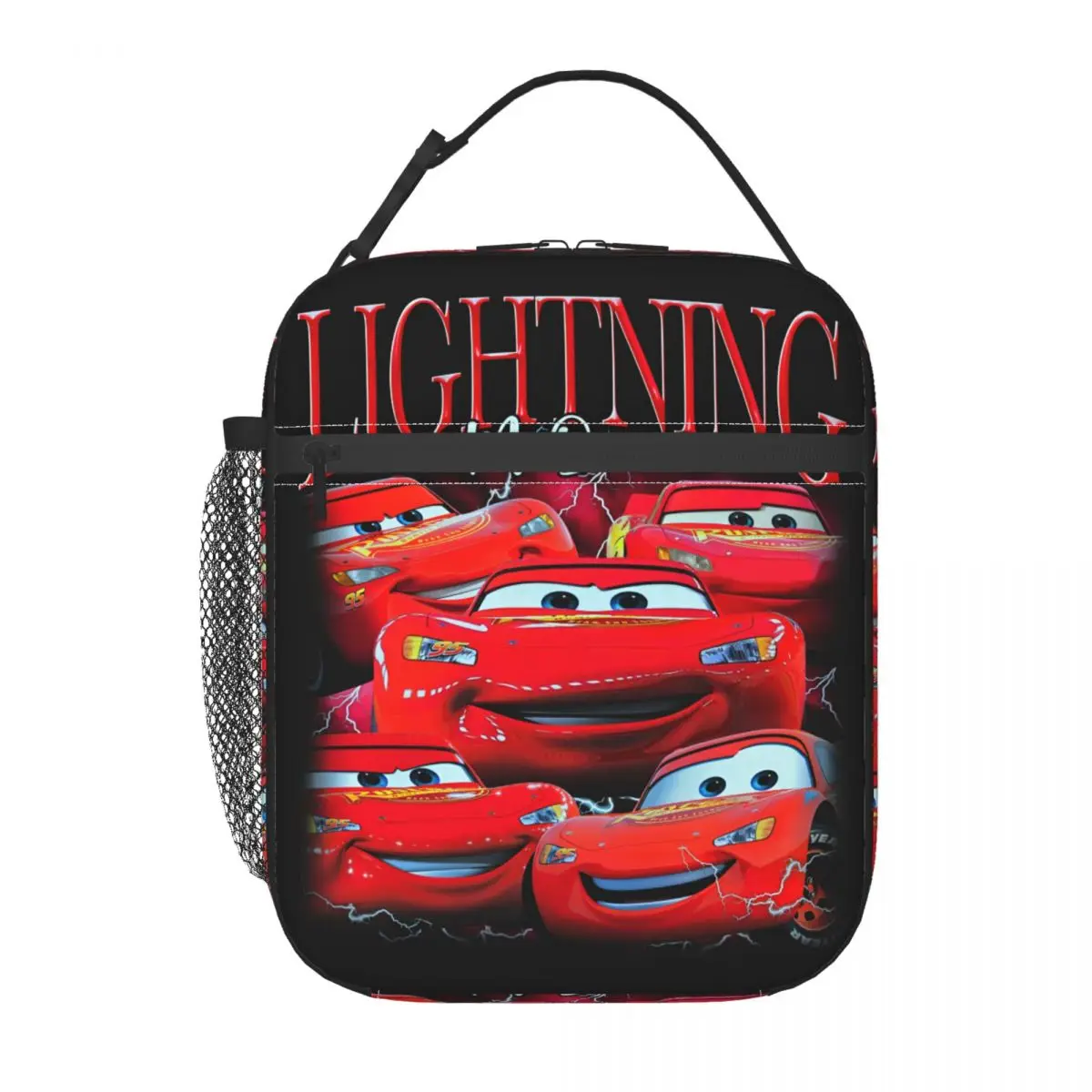 

Custom Lightnings Anime McQueens Lunch Bag Men Women Thermal Cooler Insulated Lunch Box for Student School