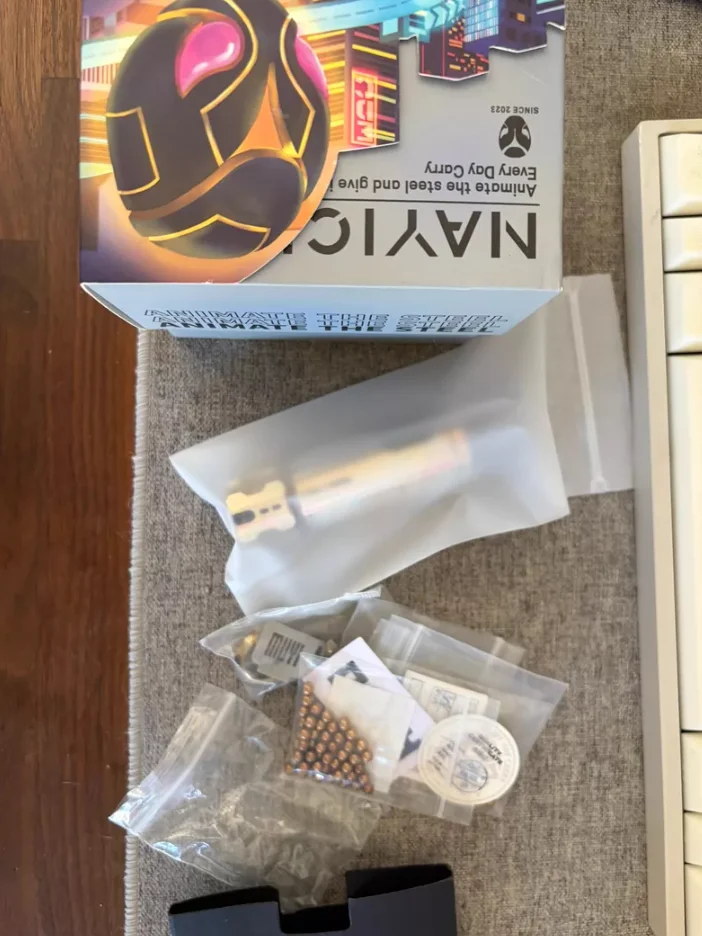 Used EDC Muyi mokume musketeer spinner Fingertip gyroscope Decompression toys