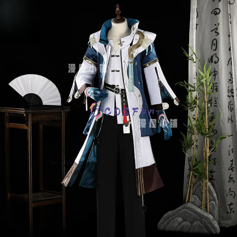 

Game Arknights Yi Cosplay Costume Halloween Women Men's Fantasy Uniform Coat Props Shoes Accessories Set COSFun