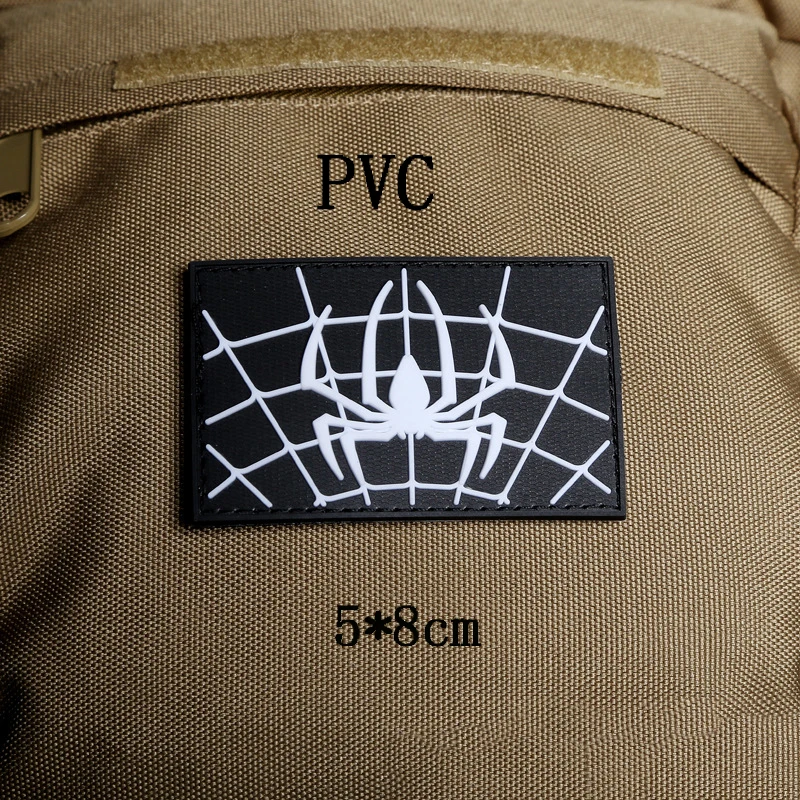 Bordado de Spiderman Deadpool, pegatinas mágicas, Parche de gancho y bucle, dibujos animados de Marvel, anime, nueva ropa de PVC, sello de moral de