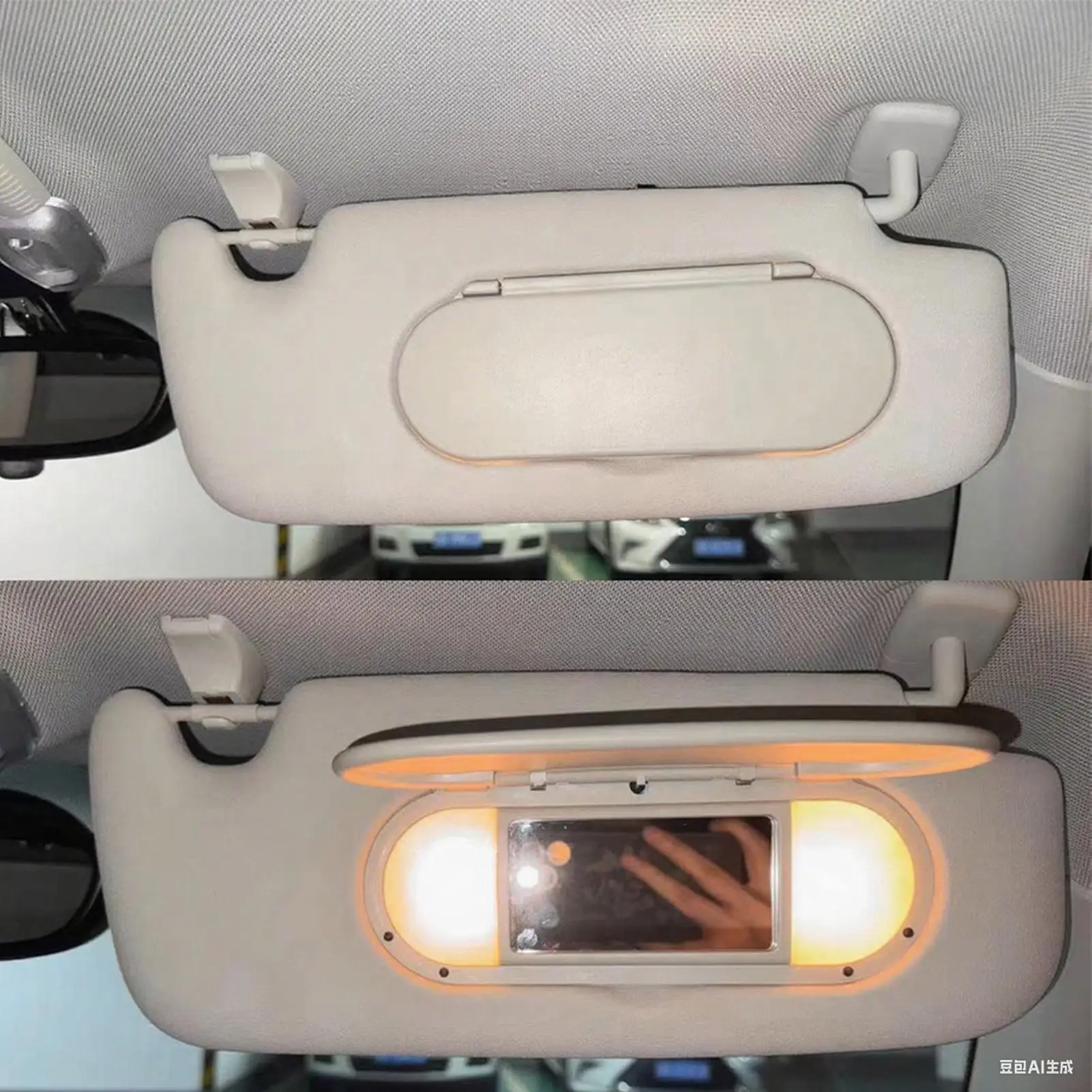 Car sunshade makeup mirror cover high-definition car Rear View beauty Mirrors Replacement for Vehicle Truck Left Right Side