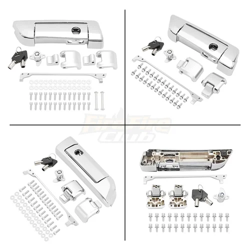 Imagen 2 del producto Bolsa dura para motocicleta, alforja, Hardware, pestillo, bisagra, Kit de bloqueo para Harley Touring Street Glide Road King Road Glide 2014-Up