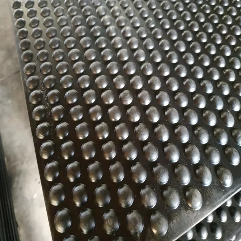 Button Dot Anti-Slip Coin Flooring Matting Rolls 2mm Reclaimed Rubber EPDM Sheet Button Dot Industrial Rubber Sheet