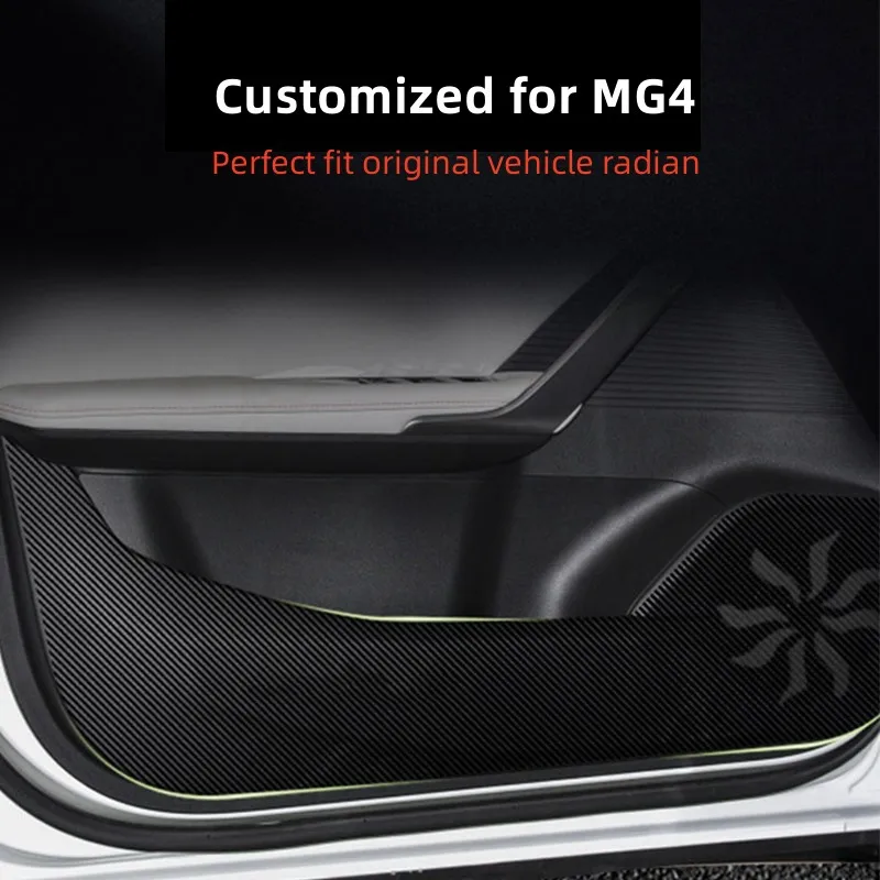 For MG4 MG 4 EV Mulan 2022 2023 Car Door Anti Kick Pad Sticker Waterproof Anti-scratch Leather Car Door Side Edge Film Protector