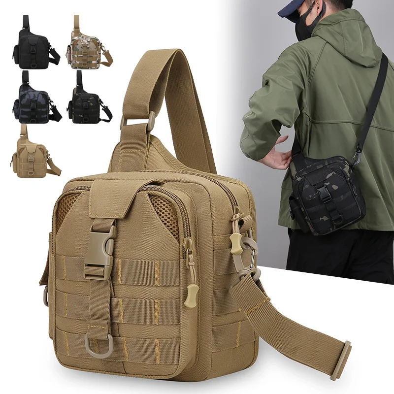 

Мужская уличная сумка через плечо, повседневная сумка на плечо из ткани Оксфорд, прочный, многофункциональный, компактный дизайн