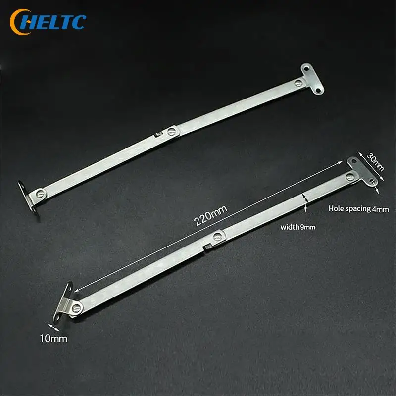 1pcs Cabinet Furniture Doors Close Lift Up Stay Support Hinge Stainless Steel Two Fold Pull Rod Kitchen Accessories