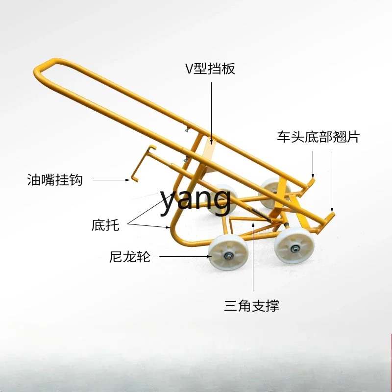 LTT multifunctional oil drum handling and unloading truck simple mechanical drum manual