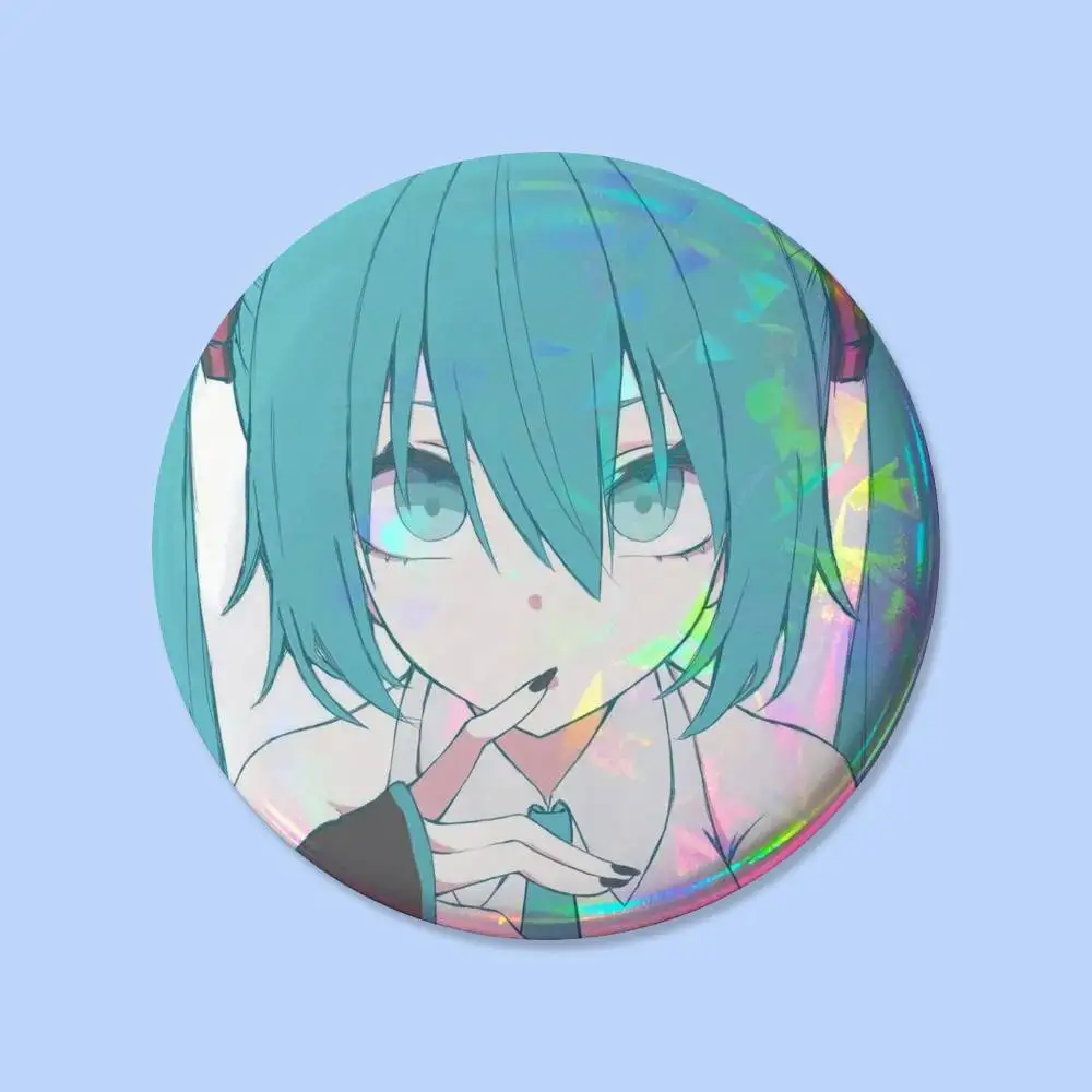 Niedliche M-Miku Kawaii Anstecknadeln Runde Kreative Broschen Taschen-Deko-Accessoires für Fans und Freunde Geschenke – Detail 21