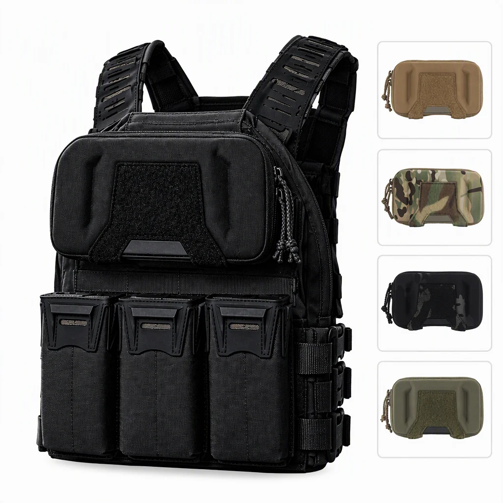 EUD Phone Pouch Tactical MOLLE Universal Smartphone Holder Case for Plate Carrier Vest Airsoft Hunting Outdoor Training