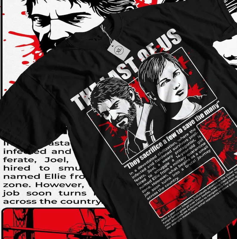 The Last of Us Part II T-Shirt  Men's Women's Sizes  Cotton Tee