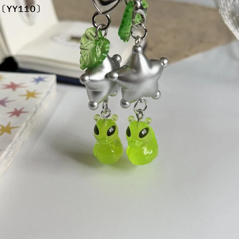 Cute Alien Cat Keychain Resin Mobile Phone Pendant Bag Charm Backpacks Purses Pendant Party Gift〔YY110〕