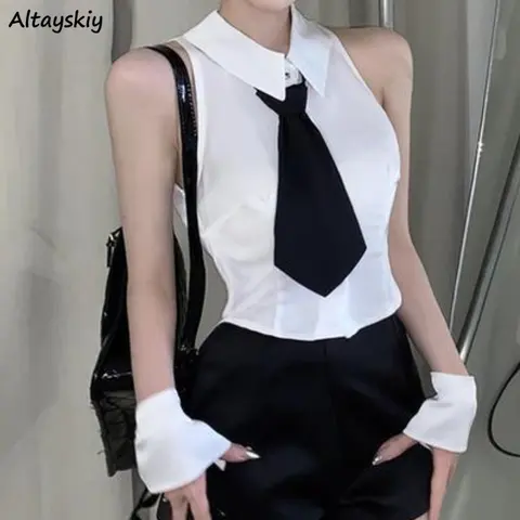Женские белые хлопковые топы Altayskiy
