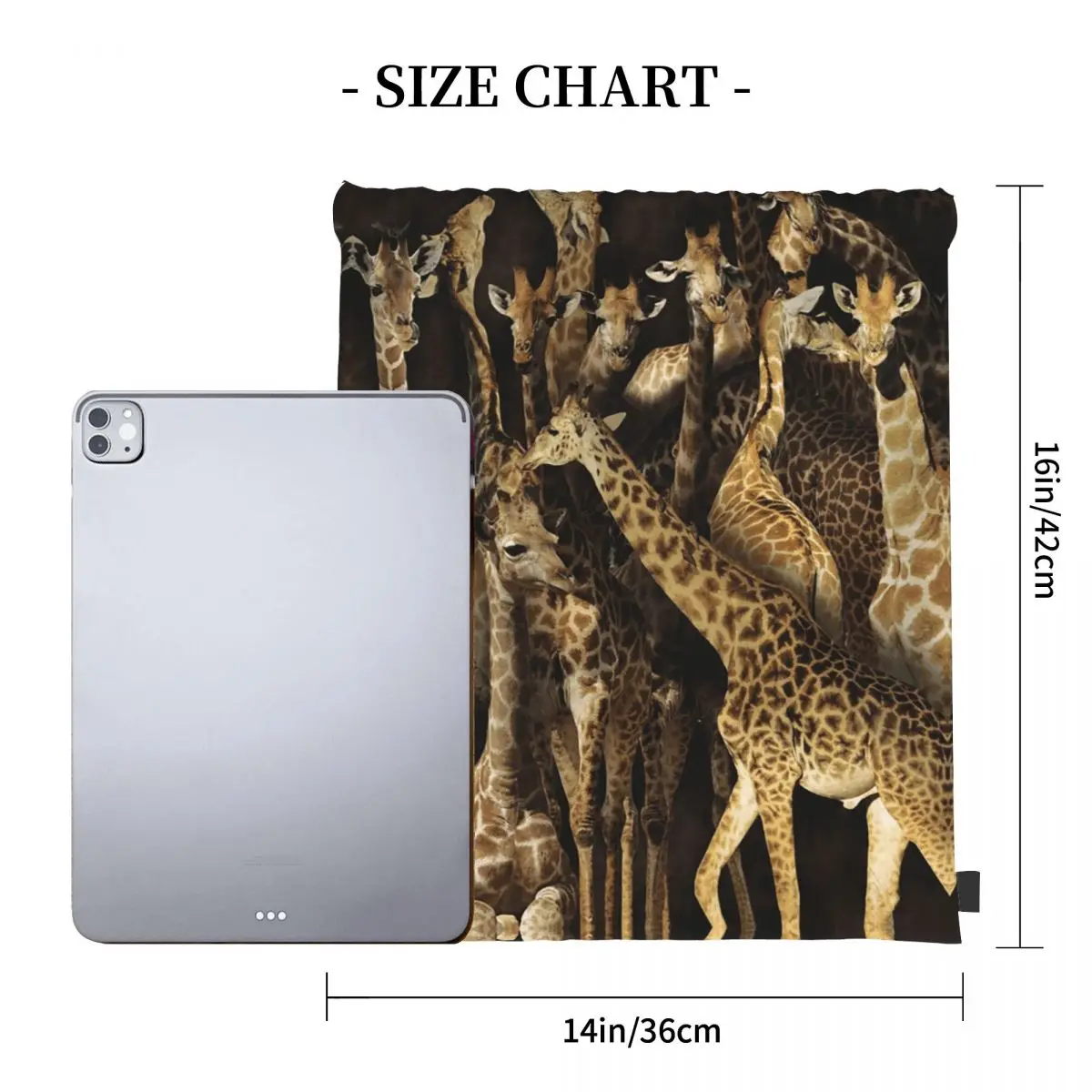 حقائب ظهر على شكل زرافة كاجوال محمولة برباط حقيبة رياضية حقائب كتب للطلاب والنساء #3